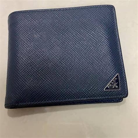 prada blue saffiano wallet men|Prada saffiano wallet men's.